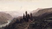 William Keith Mount Hood, Oregon Sweden oil painting artist